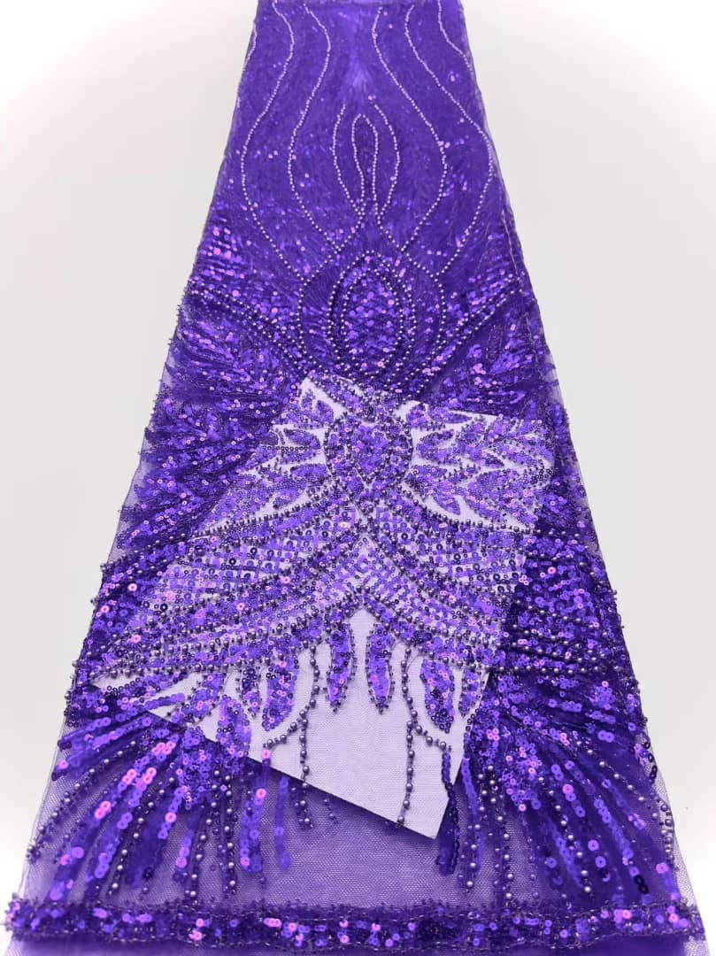 Hand-beaded Net Lace