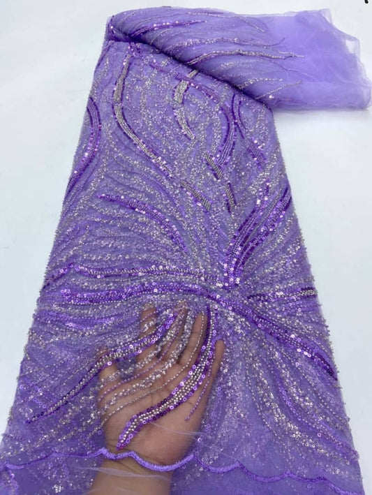 All Over Beaded Net Lace