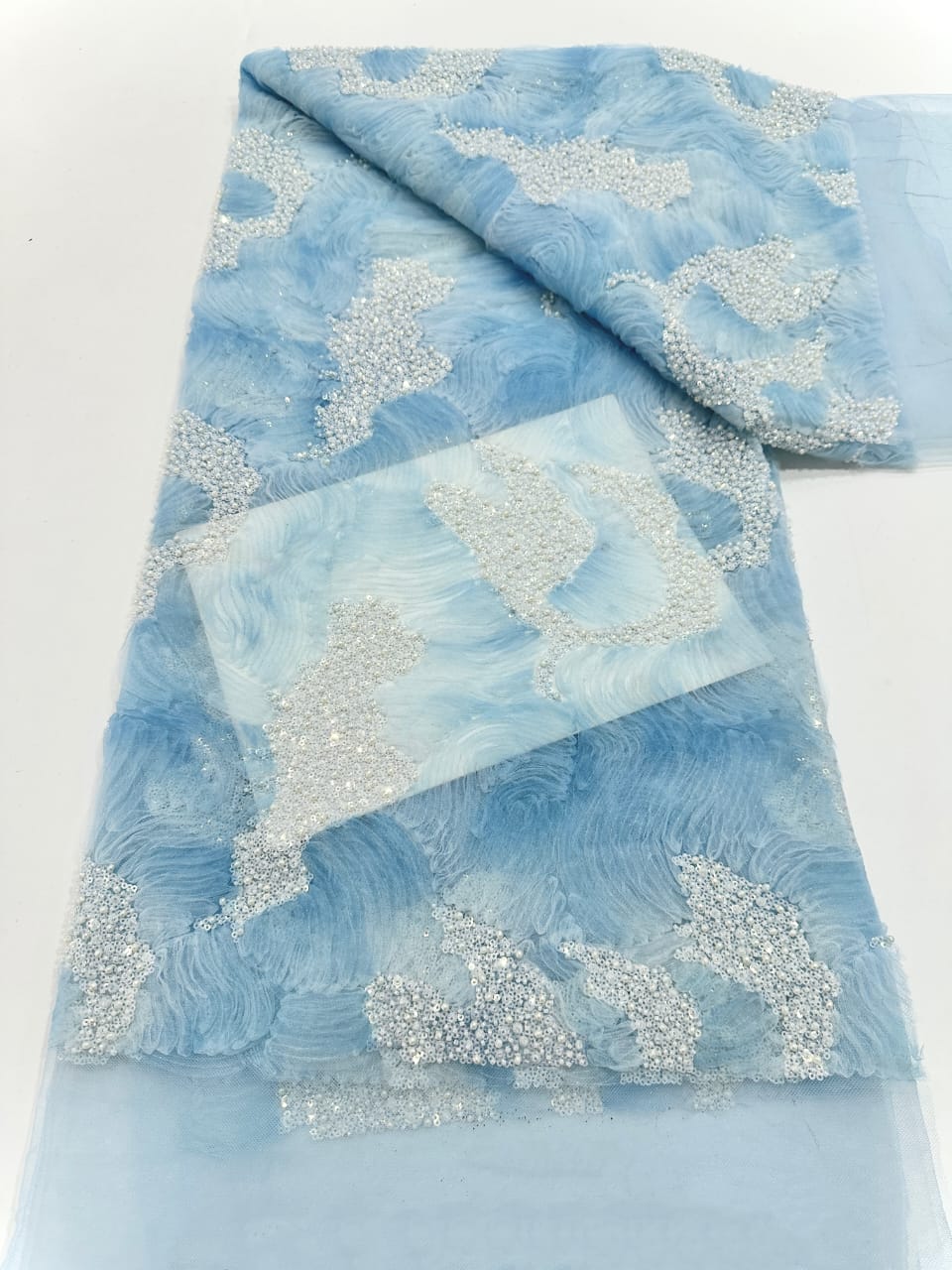 Pleated Organza + Sequins