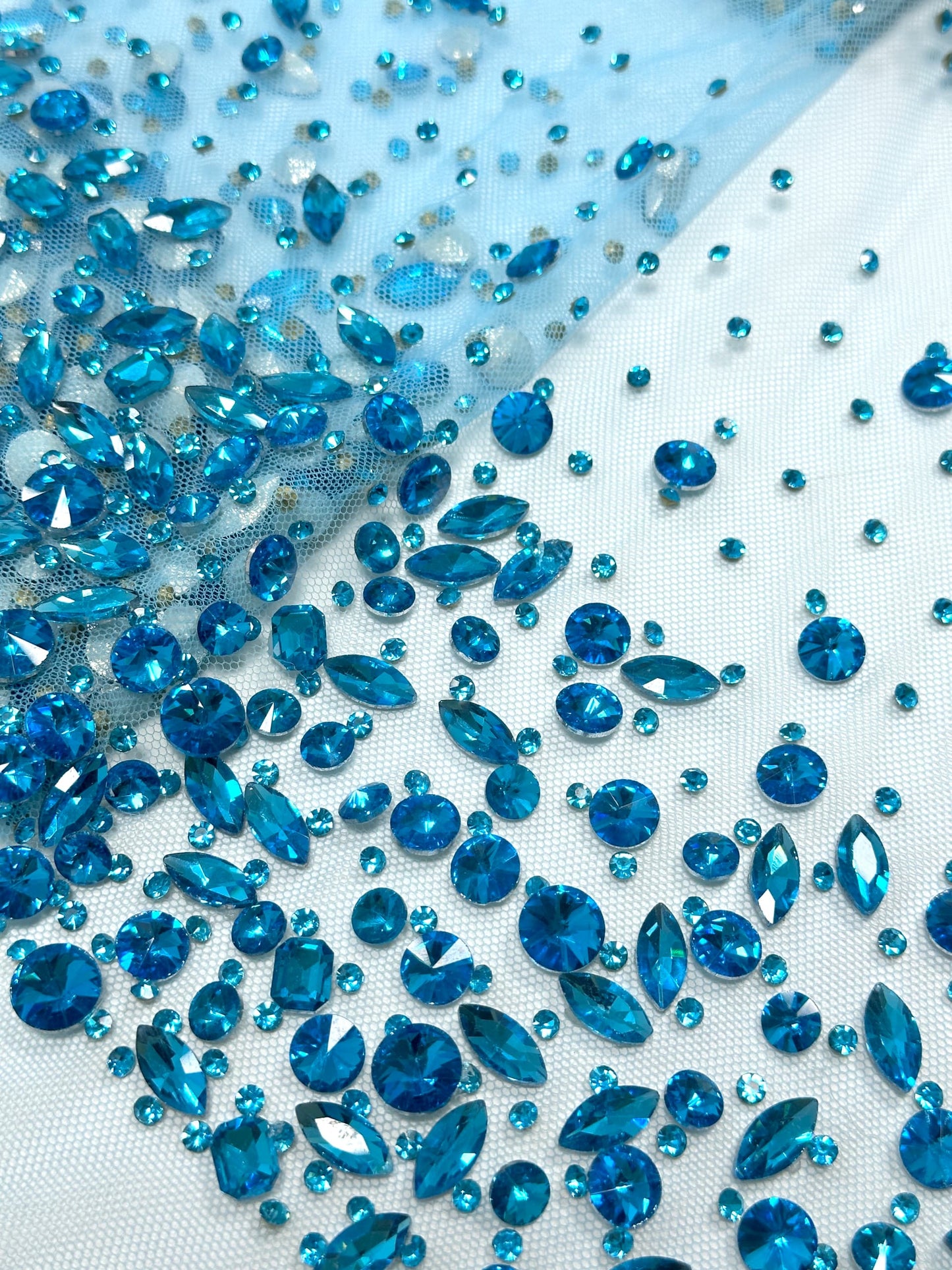 Glass Beaded Couture Fabric