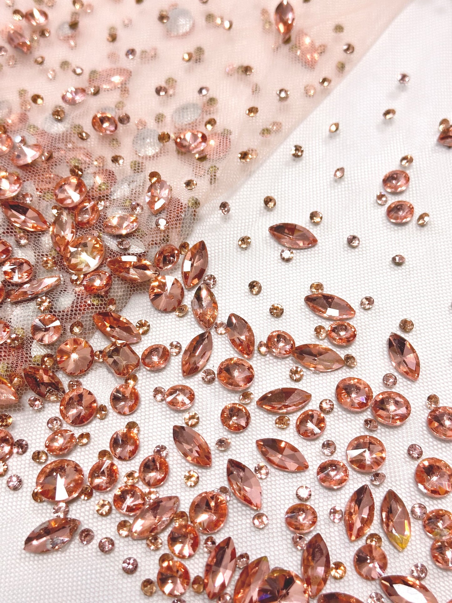 Glass Beaded Couture Fabric