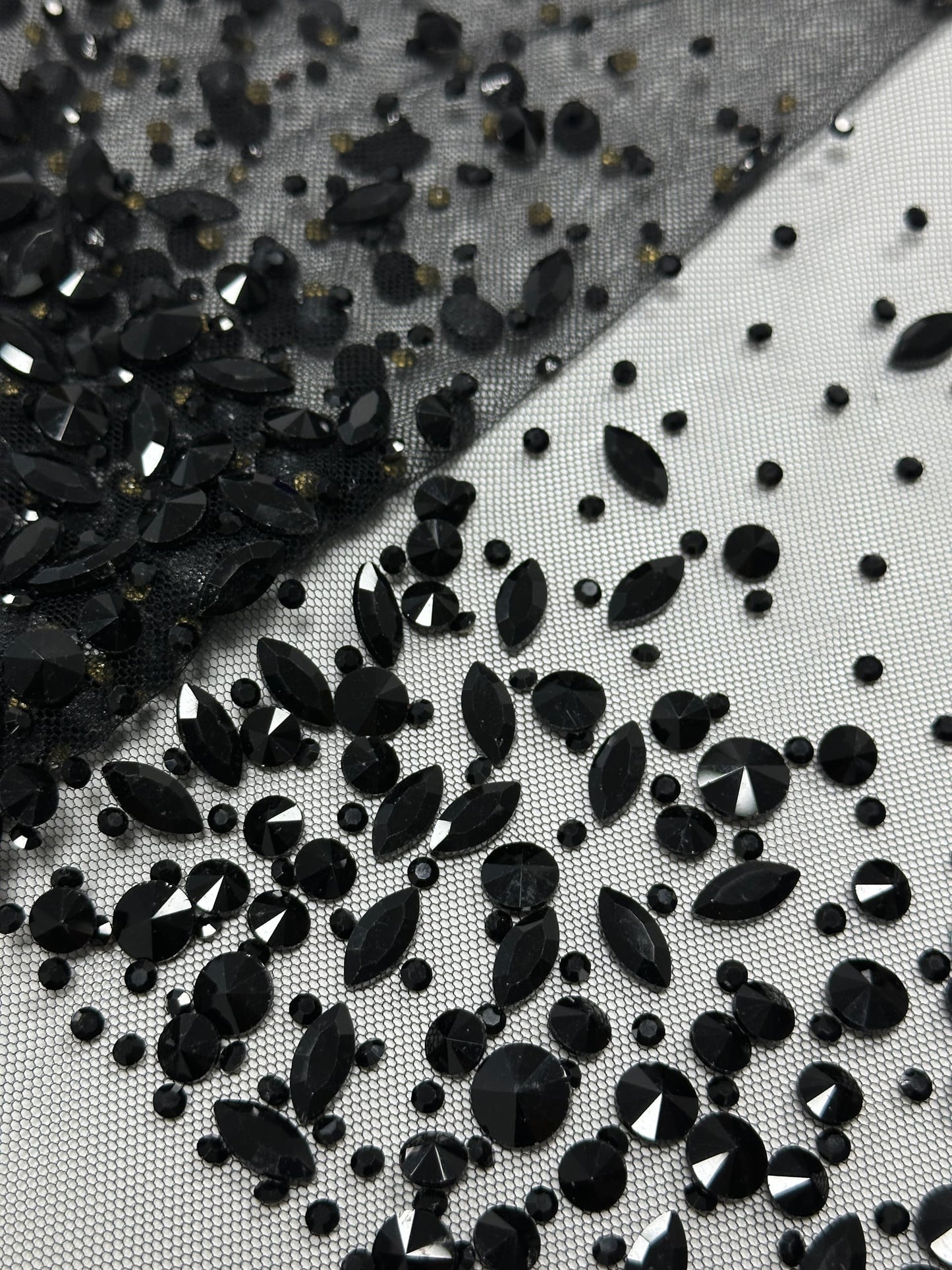 Glass Beaded Couture Fabric