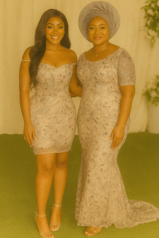 Beaded Net Lace