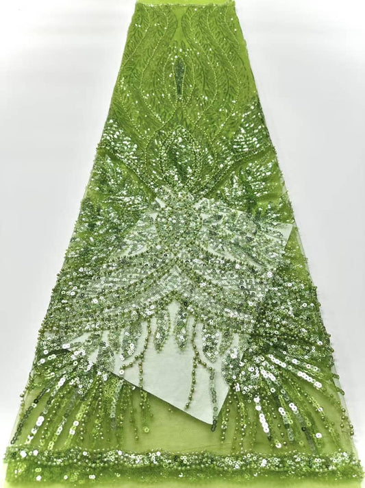 Hand-beaded Net Lace