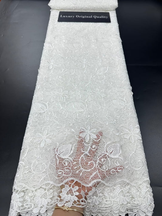 3D Embroidered Guipure Cord Lace