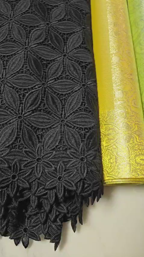 Black Cotton Cord Lace